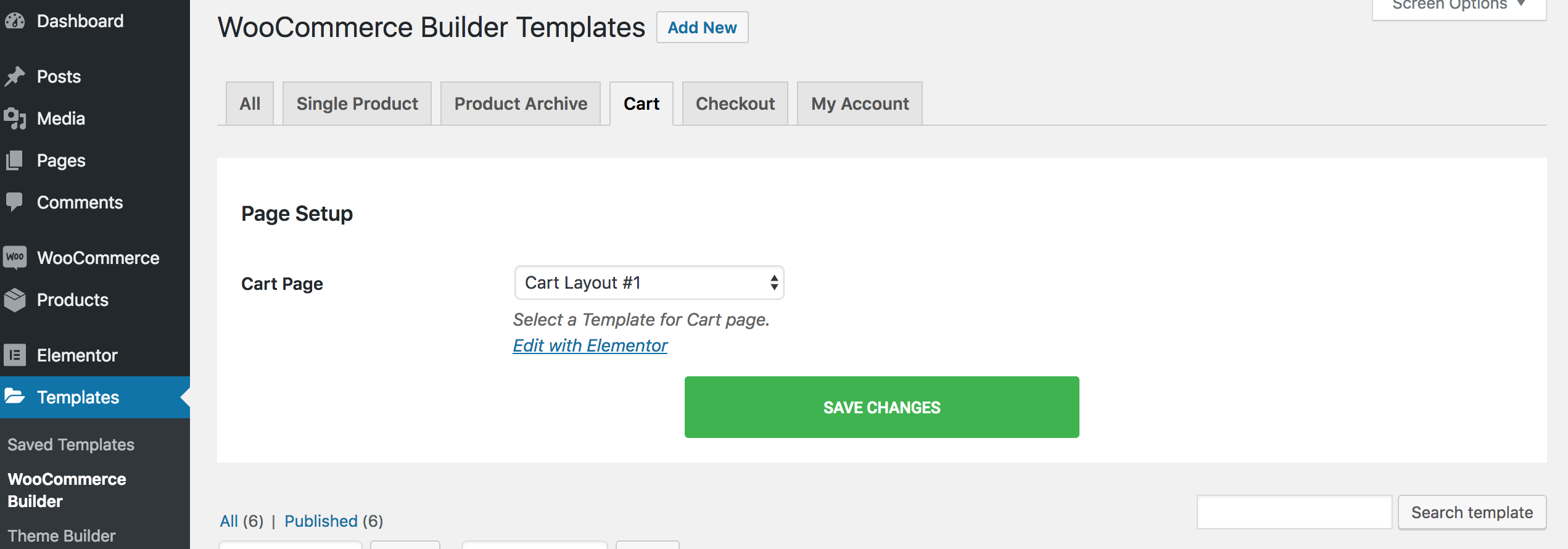 Cart-page-setup