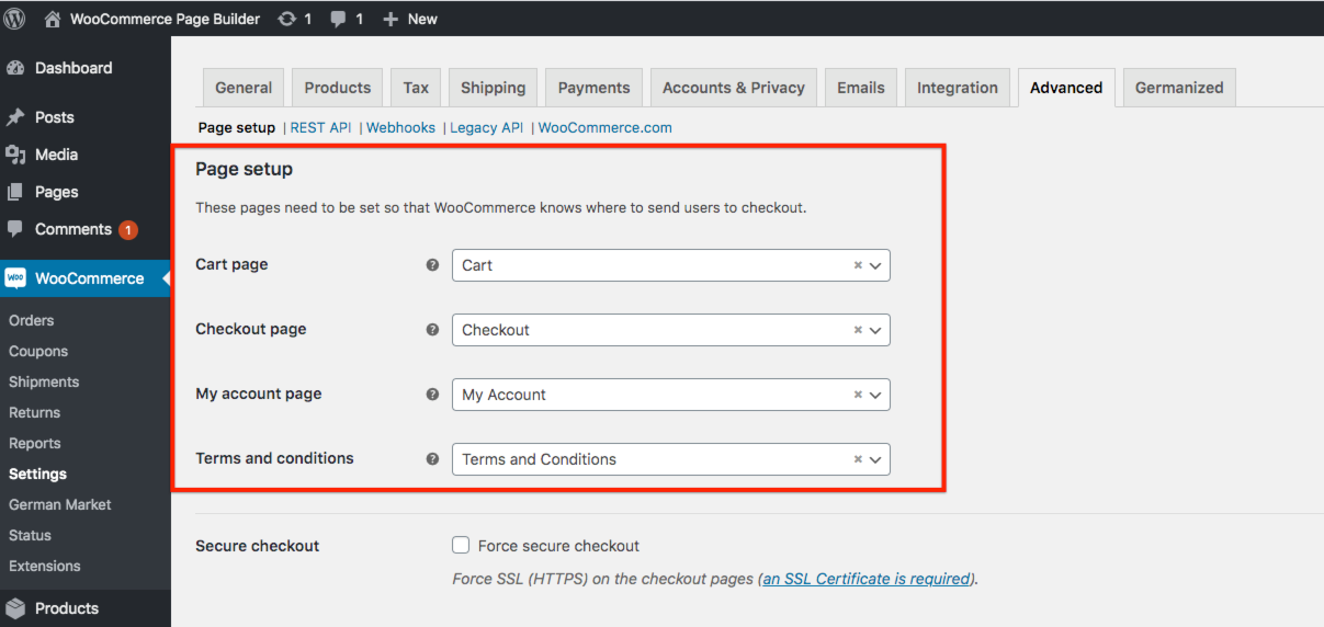 woocommerce-page-setup