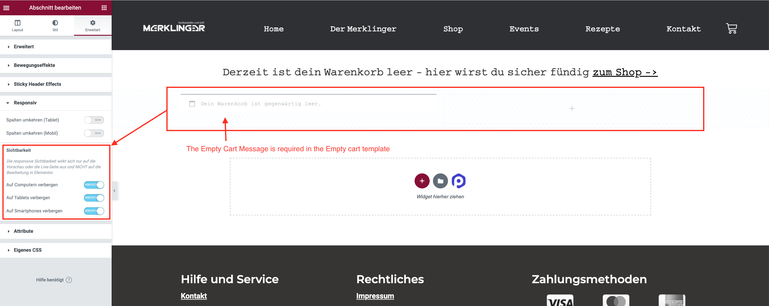 empty-cart-message-is-required